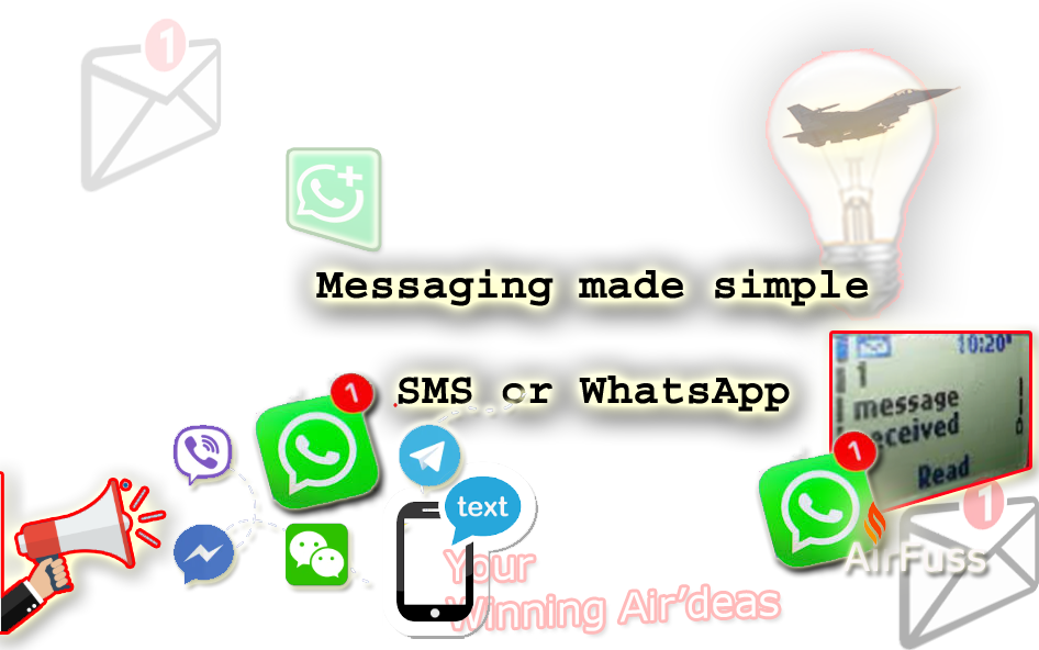Send SMS or WhatsApp